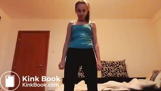 Girl pooping and Exercising, ScatKings.com Scat Porn 5 ScatKings.com Scat Porn