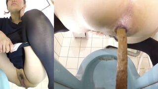 Japanese Hot Lady pooping dormitory toilet, ScatKings.com Scat Porn 2 ScatKings.com Scat Porn