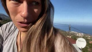 Woman Crazy Shit on Rooftop-Railing, ScatKings.com Scat Porn 7 ScatKings.com Scat Porn